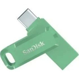 Resim Sandisk Ultra Dual Drive Go 256GB SDDDC3-256G-G46AG USB & Type-C Flash Bellek Absinthe Green 