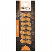 Resim M-Pets Trusty Chicken Tatlı Patatesli Düğümlü Kemik 7 li Paket 140 Gr 