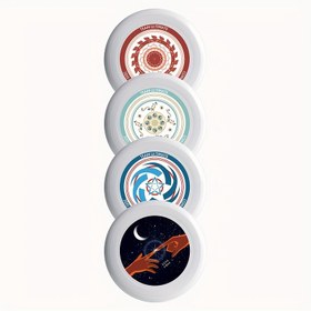 Resim Profesyonel 175g PE Uçan Disk - Açık Hava Sporları, Rekabetçi Oyunlar & Aile Eğlencesi için Mükemmel, Dayanıklı Beyaz 