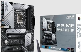 Resim ASUS PRIME Z690-P WIFI D4 DDR4 M2 PCIe NVME HDMI DP PCIe 16X v5.0 1700p mATX 