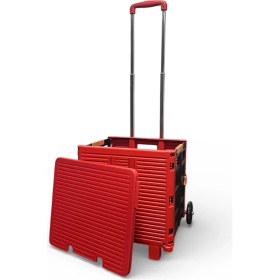 Resim Balatlı Katlanabilir Portatif Alışveriş ve Market Arabası 40 kg 