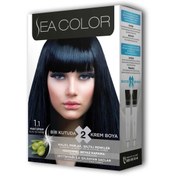 Resim Litae LitaeTrend 2 Tüp Krem Saç Boyası Seti Mavi Siyah No:1.1 