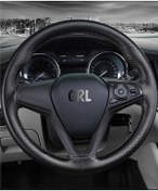 Resim Deri Peugeot 301 Dikmeli Direksiyon Kılıfı Noktalı Dikişli Siyah 38 10.5cm 