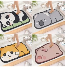 Resim Sevimli Diatom Süper Emici Banyo Paspas Karikatür Kaymaz Çamur 