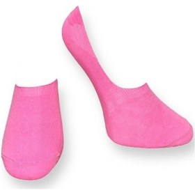Resim Me-vo Tekli Pembe Renkli Bay/bayan Unisex Esnek Nem Alabilen Pamuklu Babet Çorap Pembe 
