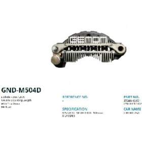 Resim GENON DİYOT TABLASI>75AMP HYUNDAI 100mm(8DIOT)M5 - GENON-GND-M504D 