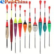Resim 10 adet Set, 20 adet Set Karışık Boyutlu Renkli Balıkçılık Yüzerleri 14.3Cm - 20.1Cm 1G - 4G Kaya Gölü Barajı Balıkçılığı için 
