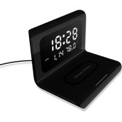 Resim Happy World Shopping 3 In 1 Çok Fonksiyonlu 10 W Telefon Kablosuz Şarj LED Masaüstü Saat Şarj Takvim Iphone Samsung Huawei Için Kablosuz Şarj Aletleri (Yurt Dışından) 