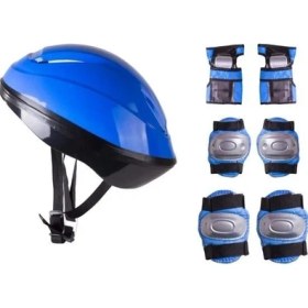 Resim F-Sports Kask Dizlik Dirseklik Koruyucu Set Paten Scooter Kay Kay Koruyucu Set 