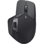 Resim Rapoo MT760L kablosuz fare kablosuz fare 4000 DPI sensör çevre dostu şarj edilebilir pil ergonomik PC ve Mac - gri siyah 