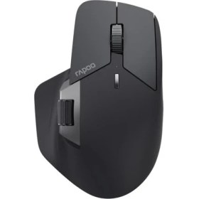 Resim Rapoo MT760L kablosuz fare kablosuz fare 4000 DPI sensör çevre dostu şarj edilebilir pil ergonomik PC ve Mac - gri siyah 