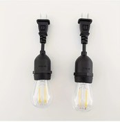 Resim Dashanshop Sıcak Işık Başlı Telli 2li E27 Duy Adaptörü Antik Pirinç Avize 110v 60w Diğer 