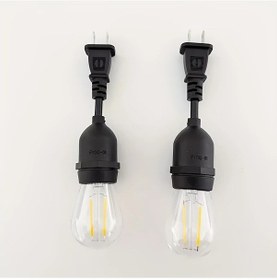 Resim Dashanshop Sıcak Işık Başlı Telli 2li E27 Duy Adaptörü Antik Pirinç Avize 110v 60w Diğer 