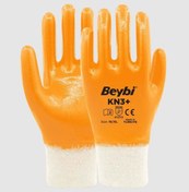 Resim Skygo Beybi KN3+ No:9 Sarı Tam Nitril Pamuk Eldiven 1 Adet 