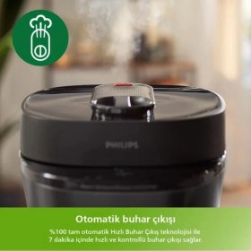 Resim Philips Akıllı Düdüklü Tencere, 5l Kapasite 35 Farklı Program, Ön Ayarlı Zamanlayıcı, Sıcak Tutma Fonksiyonu - LUCİOLE BEYAZ LAMBADER HEDİYE! 