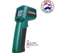 Resim Vonroc Dijital Kızılötesi Termometre Lazer 