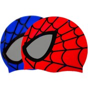 Resim 2 adet Marvel Spider-Man Yüzme Şapkası, Yetişkin ve Gençler için Çizgi Film Silikon Kaymaz Yüzme Şapkası, Rahat ve Nefes Alabilen Tasarım, Havuz Partileri ve Plaj Gezileri için Mükemmel, Yüzme Aksesuarları | Süper Kahraman Temalı | Nefes Alabilen Malzeme, Yüzme Şapkası 