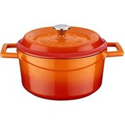Resim Lava Trendy 20 CM Turuncu Döküm Yuvarlak Tencere 