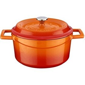 Resim Lava Trendy 20 CM Turuncu Döküm Yuvarlak Tencere 