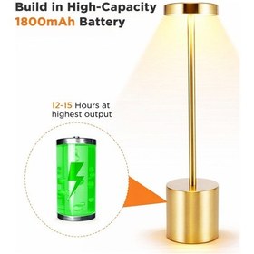 Resim Dekoratif Masa Üstü Şarjlı Dokunmatik Masa Lambası Gri 3 Işık Renkli Dimerli Metal Gri 