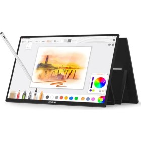 Resim Zeuslap Z22P Pro 22" 2560*1440@60Hz 2k IPS Panel Type-C 100% Srgb 400CD/M² Kalem Destekli Dokunmatik Taşınabilir Monitör (ZL-Z22P-PRO) 