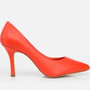 Resim NAR-REDDISH ORANGE, , Hakiki Deri Nar Kadın Stiletto 