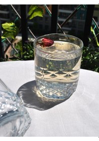 Resim 6'lı Cam Meşrubat Bardağı Su Kokteyl Soğuk Kahve Bardak 340 Ml 