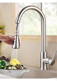 Resim Inox Spiralli Mutfak Bataryası Inox Spiralli Mutfak Evye Bataryası Inox 