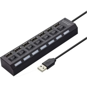 Resim USB Hub 7 Port YK-3036 Anahtarlı 