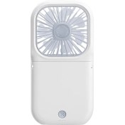 Resim FIY Taşınabilir Fan 3000MAH Katlanır Mini Fan Şarj Edilebilir Açık Ofis Ev Için Dönen Ücretsiz Ayarlama (Yurt Dışından) 