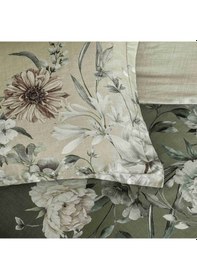 Resim Taç Nurell Saten Çift Kişilik Nevresim Takımı Gri 000000001000051012 Yeşil 