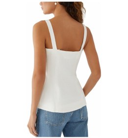 Resim Lucky Brand Faithfull The Brand Şık Kadın Kolsuz Yelek Beyaz M 