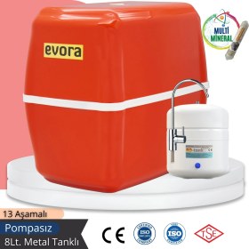 Resim 13 Aşamalı 8 LT Kapalı Oval Kasa Pompasız Su Arıtma Cihazı 