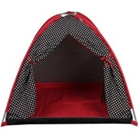 Resim Abbie Muhteşem Oyun Çadırı Kırmızı - Siyah 