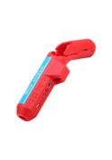 Resim Yaleker Elektrikçi İçin Kavisli Saplı Tel Soyucu, Çok Fonksiyonlu Kablo Soyma Aracı, Hassas Kablo Soyucu - Kırmızı 