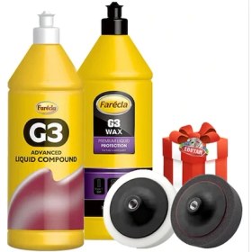 Resim Farecla G3 Pasta 1 Litre + G3 Wax Cila 1 Litre+Sünger 