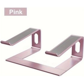 Resim Dashanshop Pembe Laptop Stand Ergonomik Alüminyum Taşınabilir Bilgisayar Standı Macbook Air Pro Uyumlu 