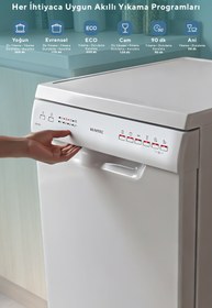 Resim KUMTEL HDW-4501 6 Programlı 45 cm Solo Bulaşık Makinesi 