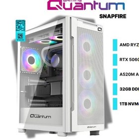 Resim Quantum Gaming Snapfire White R7-5700X 32 GB 1 TB NVMe SSD 8 GB RTX5060 Free Dos Masaüstü Oyuncu Bilgisayarı 