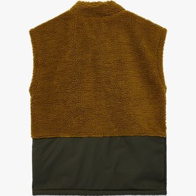 Resim Erkek Çocuk Fermuarlı Cep Detaylı Dik Yaka Kolsuz Polar Yelek 