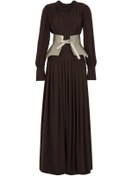 Resim MERCI MS FANCY Korse Kemer Detaylı Uzun Abiye Elbise 