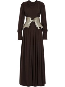 Resim MERCI MS FANCY Korse Kemer Detaylı Uzun Abiye Elbise 