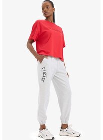 Resim Defacto Nba Chicago Bulls Çift Cepli Standart Boy Jogger Eşofman Altı B9998ax25smgr93 Gri-gr93 