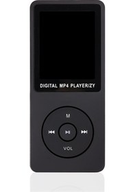 Resim Shineyee Ultra İnce Ekranlı Mp4 Çalar, Mp3 Çalma Ve Radyo Özellikli, 64gb Tf Kart Desteği, Siyah Renk 