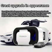 Resim 3D VR3D Sanal Gerçeklik Kaskı Ayarlanabilir Lens ile, iPhone ve Android ile Uyumlu, Filmler ve Videolar için Görsel Deneyim Sağlar, Akıllı Telefonlar 4.7 ila 15.24 cm'i Destekler, Akıllı Telefonlar için VR Kaskı 