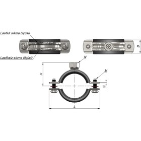 Resim Somunlu Boru Kelepçesi 2'lik 