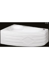 Resim Alika 150 x 100 CM Asimetrik Jakuzi Küvet Hidromasaj Sistem-2 6+8 Jet 