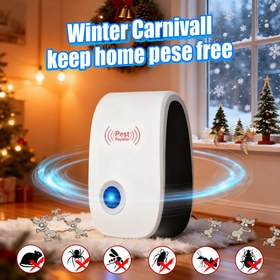 Resim 4'lü Ultrasonik Haşere Kovucu Seti | Ev, Mutfak, Ofis, Otel, Depoda Sivrisinek, Hamam Böceği, Fareler İçin Etkili | Sessiz, Enerji Tasarruflu, Kış İçin Temel 