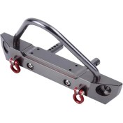 Resim Spibicyy Rc Araba Ön Tampon Metal Rc Model Parçaları Eksenel SCX10 Jeep Wrangler 1/10 Uzaktan Kumanda Paletli Cnc Işlenmiş (Yurt Dışından) 