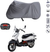 Resim Kanuni Hussar 125 Arka Çanta Uyumlu Motosiklet Branda Su Geçirmez Motor Branda 